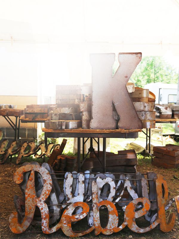 Brimfield Metal Letters 